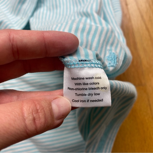 Peter Millar Men's XXL Striped Stretch Golf Polo Shirt Blue Seaside Wash - Picture 7 of 9